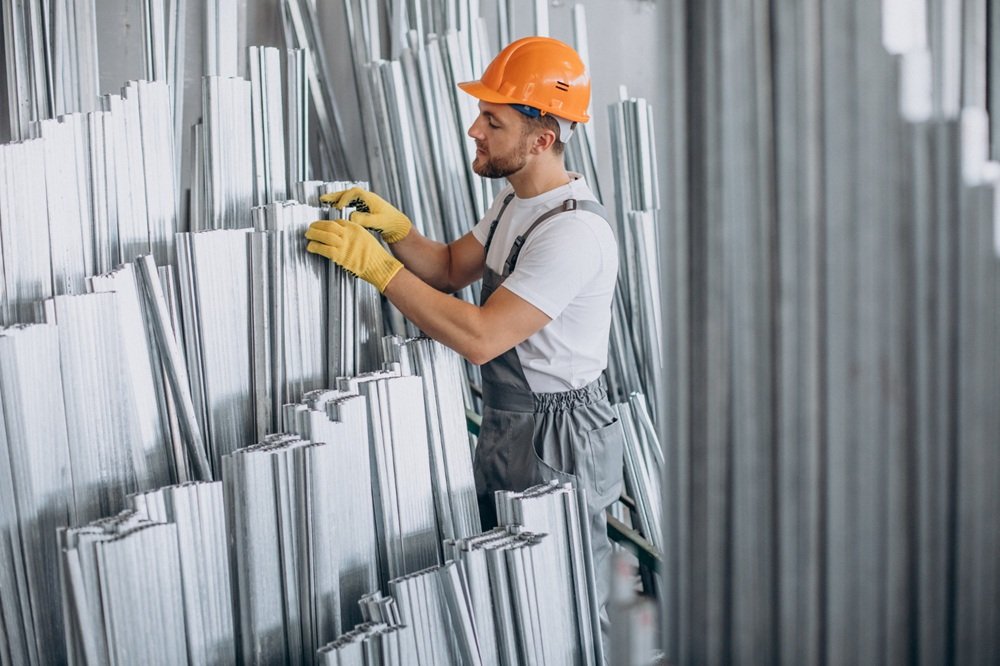 Workers in Aluminum Recycling Facility